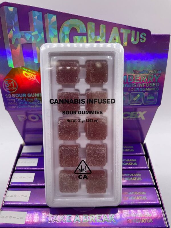Highatus Infused sour Gummies