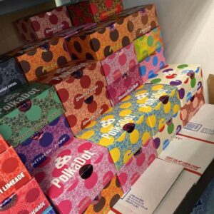Polk a dot chocolate bars